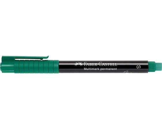 Permanentný popisovač, OHP, 0,4 mm, FABER-CASTELL "Multimark 1523", zelený