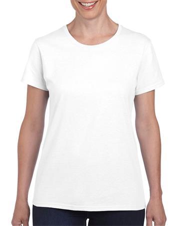. Tričko, dámske, tvarované, 100% bavlna, veľkosť L "Gildan", biele