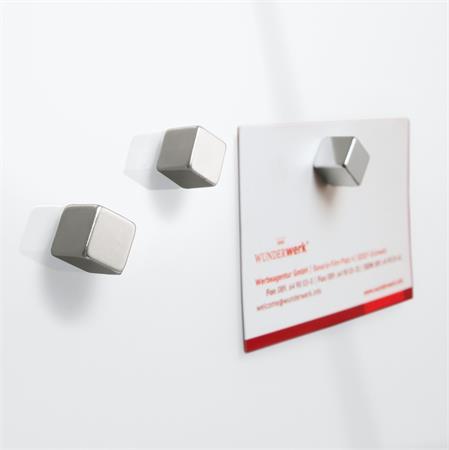 Magnetická sklenená tabuľa, 48x48 cm, SIGEL "Artverum® ", biela