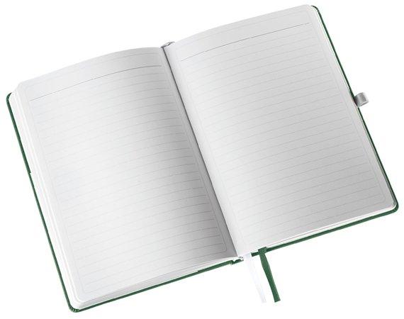 Zápisník, A5, linajkový, 80 strán, s tvrdou obálkou, LEITZ "Style", olivovo zelená