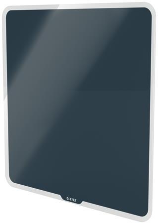 Magnetická sklenená tabuľa, 45x45 cm, LEITZ "Cosy", matná sivá