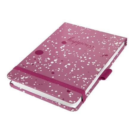 Zápisník, exkluzívny, 110x79 mm, bodkovaný, 79 listov, tvrdá obálka, SIGEL "Jolie" Pink Ha
