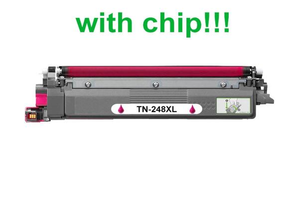 Kompatibilný toner pre Brother TN-248XL Magenta -With Chip! 2300 strán