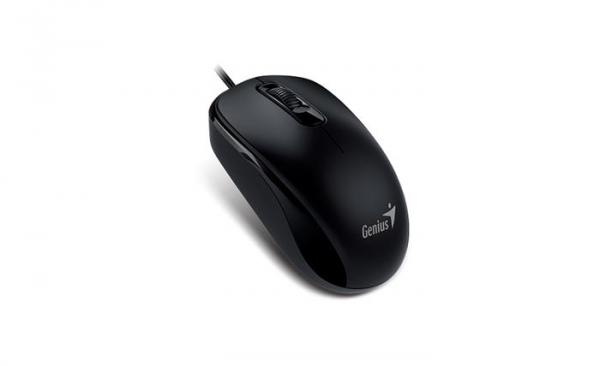 Myš, drôtová, optická, štandardná veľkosť, USB, GENIUS "DX-120", čierna