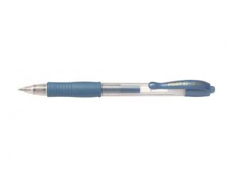 Gélové pero, 0,32 mm, tlačidlový systém ovládania, PILOT "G-2 Metallic", modré