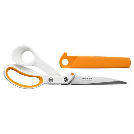 Nožnice na látky, 25 cm, FISKARS "Amplify", biela