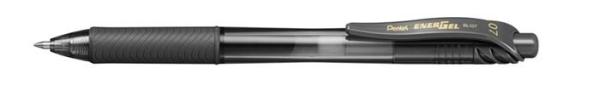 Gélové pero, 0,35 mm, stláčací mechanizmus, PENTEL "EnerGelX BL107", čierna