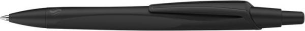 Guľôčkové pero, 0,5 mm, SCHNEIDER "Reco M", čierna, s náplňou 0,5 mm,"Eco 725 M", modrá