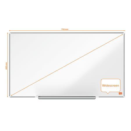 Biela tabuľa, NanoClean™, široká, magnetická, 32"/71x40 cm, hliníkový rám, NOBO "Impressio