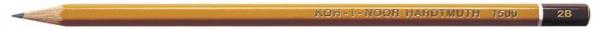 Grafitová ceruzka, 2B, šesťhranná, KOH-I-NOOR "1500"
