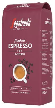 Káva, pražená, zrnková, 1000 g,  SEGAFREDO "Passione Espresso"