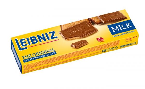 LEIBNIZ Sušienky, 125g, Leibniz "Choco", mliečná čokoláda