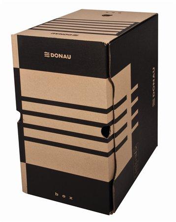 Archivačná krabica, A4, 200 mm, kartón, DONAU, prírodná