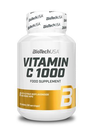 Výživový doplnok, 30 tabliet, s 1000 mg vitamínu C, BIOTECH USA 1