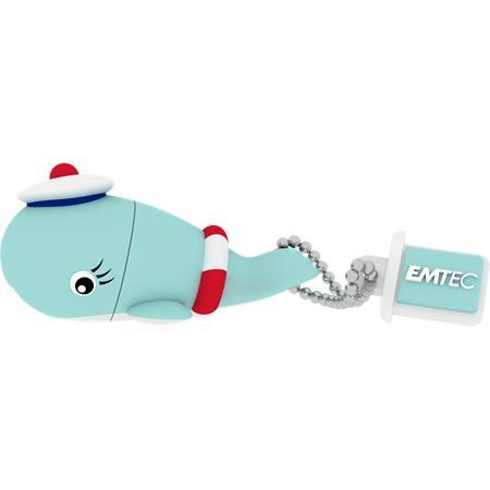 USB kľúč, 16GB, USB 2.0, EMTEC "Whale"