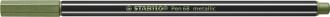 Popisovač, 1,4 mm, STABILO "Pen 68 metallic", metalická svetlá zelená
