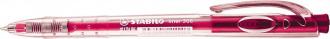 Guličkové pero, 0,38 mm, tlačidlový systém ovládania, STABILO "Liner 308", ružové