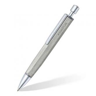 Guľôčkové pero, 0,5 mm, tlačídlový systém, šesťhranné, betónové telo pera, STAEDTLER "Conc