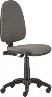 . Kancelárska stolička, textilné čalúnenie, čierny podstavec, "Megane", sivá-čierna