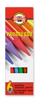KOH-I-NOOR Farebné ceruzky "8755/6",  Progresso , 6 farieb