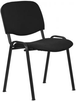 . Konferenčná stolička „Felicia”, čierny poťah, čierna kovová konštrukcia