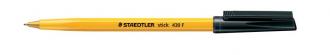 Guličkové pero, 0,3 mm, s uzáverom, STAEDTLER "Stick 430 F",čierne