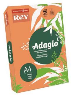Kopírovací papier, farebný, A4, 80 g, REY "Adagio", neónová mandarínka