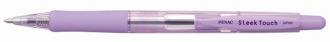 Guličkové pero, 0,7 mm, tlačidlový systém ovládania, PENAC "Sleek Touch", fialové