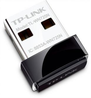 USB adaptér, mini, bezdrôtový, 150 Mbps, TP-LINK "TL-WN725N"