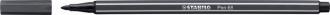 Popisovač, 1 mm, STABILO "Pen 68", šedý