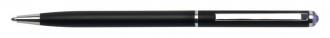 ART CRYSTELLA Guličkové pero, s kryštálom SWAROVSKI®, s tanzanite fialovým kryštálom,  13 cm, ART CRYSTE
