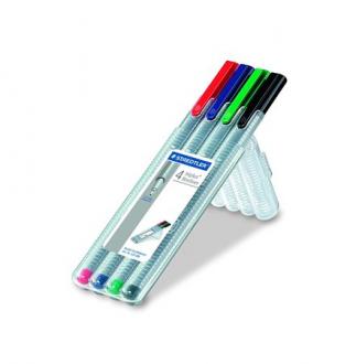 Liner, 0,3 mm, STAEDTLER "Triplus STAEDTLER Box", 4 rôzne farby