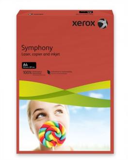 Kancelársky papier, farebný, A4, 160 g, XEROX "Symphony", tmavočervený (intenzívny)