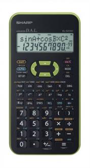 Kalkulačka, vedecká, 272 funkcií, SHARP "EL-531", zelená