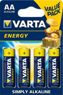 VARTA Tužkové batérie "Energy Alkaline" AA, 4 ks