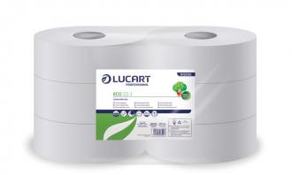Toaletný papier, 2 vrstvový, 165 m, 23 cm priemer, LUCART  "Eco", biely