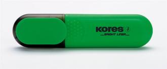 Zvýrazňovač, 1-5 mm, KORES, zelený