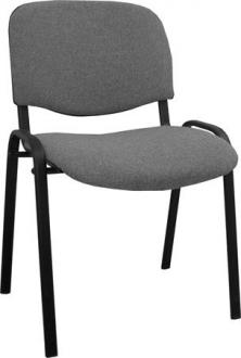 . Konferenčná stolička "Felicia", sivo-čierne čalúnenie, oceľová konštrukcia