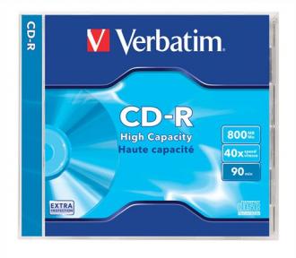 CD-R 800 MB, 90min, 40x, v normálnom obale, VERBATIM