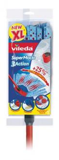 Mop, mikrovlákno, VILEDA  "Supermocio  3Action", modrý