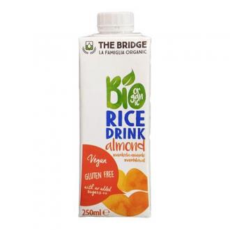 Ryžový nápoj, bio, 0,25 l, THE BRIDGE, mandľový