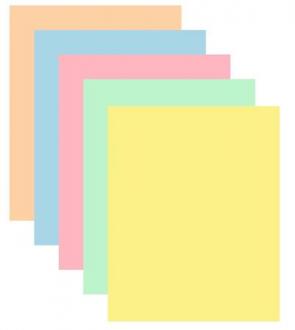 Kancelársky papier, farebný, A4, 80 g, 5x50 listov, XEROX "Symphony", mix pastelových fari