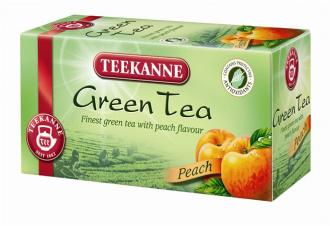 Zelený čaj, 20x1,75 g, TEEKANNE, broskyňa