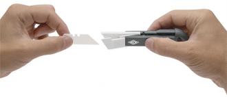 Univerzálny nôž, 19 mm, keramická čepeľ, WEDO, "CERA-Safeline", sivá