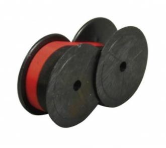 Farbiaca páska do kalkulačiek, 13 mm, 2 cievky, VICTORIA GR 51, červeno-čierna