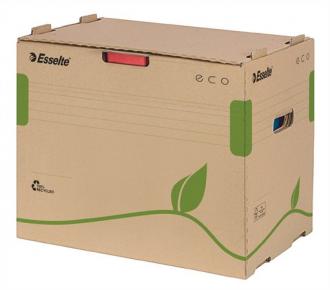 Archívny kontajner, recyklovaný kartón, na šanóny, ESSELTE  "Eco", hnedý