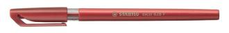 Guličkové pero, 0,38 mm, s vrchnákom, STABILO "Excel", červené
