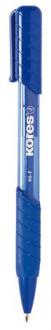 Guličkové pero, 0,5 mm, tlačidlový systém ovládania, KORES "K6-F", modré