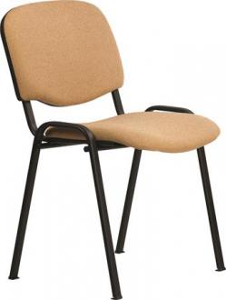 . Konferenčná stolička "Felicia", béžové čalúnenie, čierna kovová konštrukcia