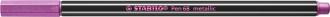 Popisovač, 1,4 mm, STABILO "Pen 68 metallic", metalická ružová